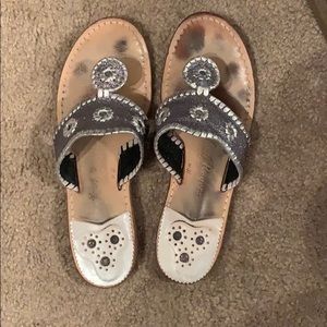 Size 10 sparkle Jack Rogers
